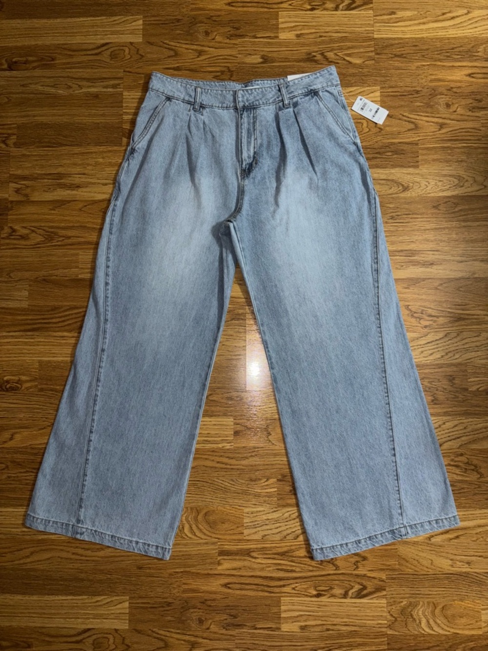 And Now This Jeans Women’s Waist Size 32 Wide Leg High Rise Relaxed Fit Pleated